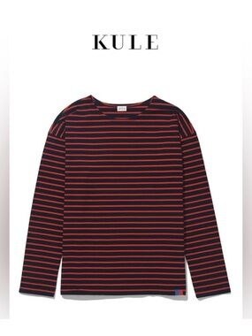 KULE Boyfriend - Women’s XL- Red & Navy Striped